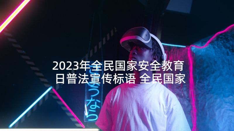 2023年全民国家安全教育日普法宣传标语 全民国家安全教育日普法宣传活动心得体会(优质5篇)