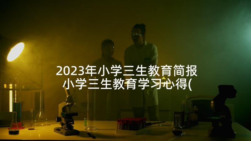 2023年小学三生教育简报 小学三生教育学习心得(优秀8篇)