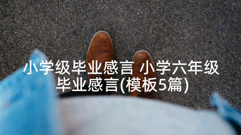 小学级毕业感言 小学六年级毕业感言(模板5篇)