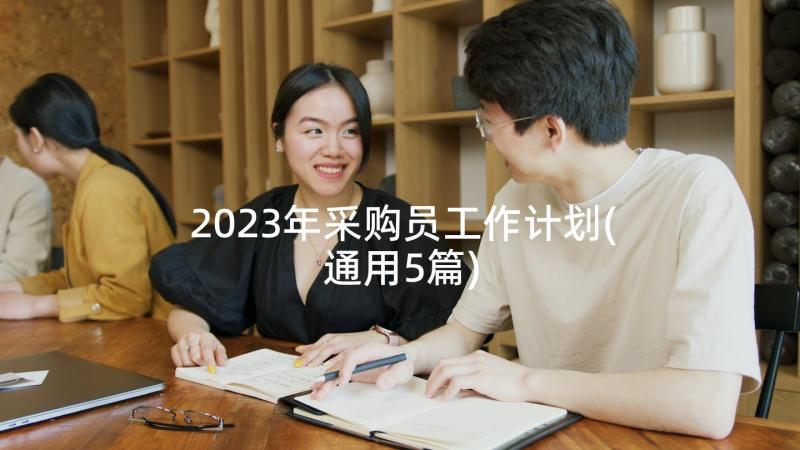 2023年采购员工作计划(通用5篇)