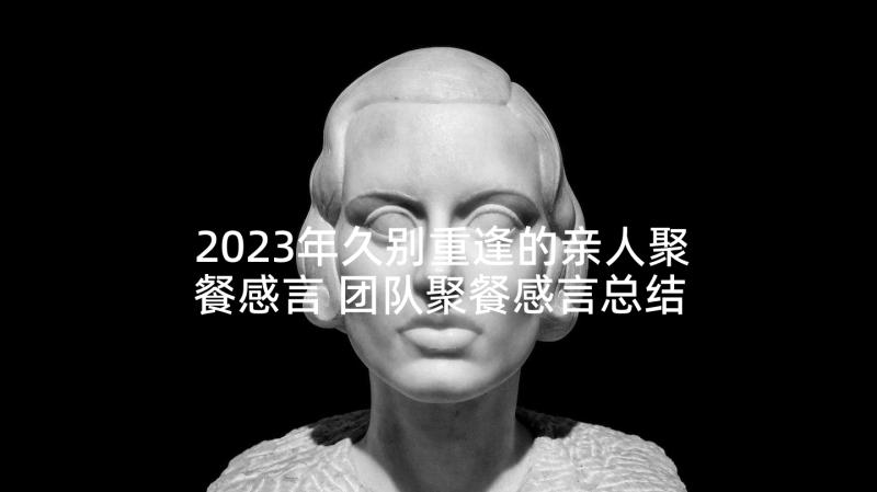 2023年久别重逢的亲人聚餐感言 团队聚餐感言总结(通用5篇)