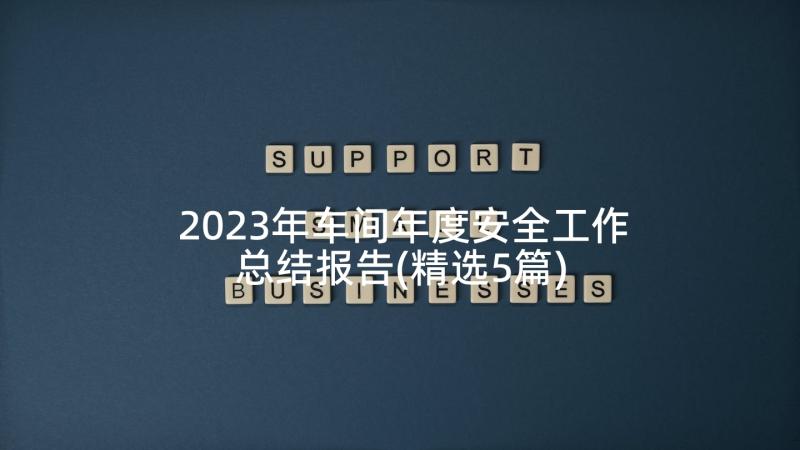 2023年车间年度安全工作总结报告(精选5篇)