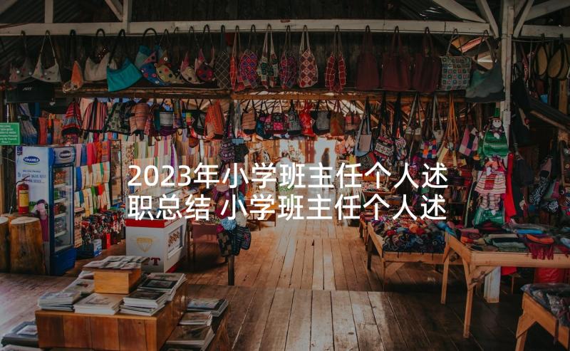 2023年小学班主任个人述职总结 小学班主任个人述职报告(优秀8篇)