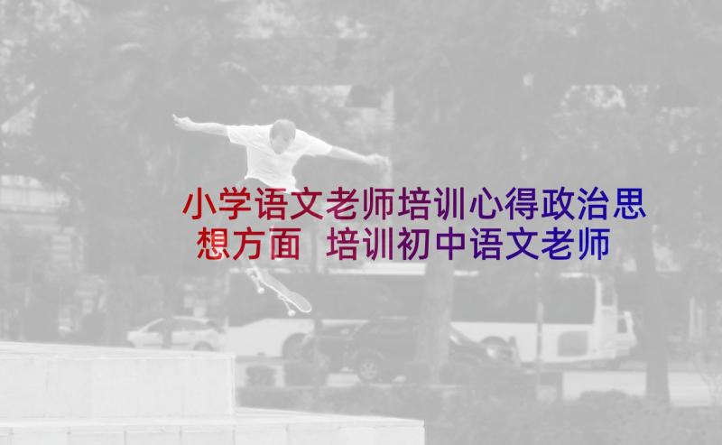 小学语文老师培训心得政治思想方面 培训初中语文老师心得体会(精选9篇)