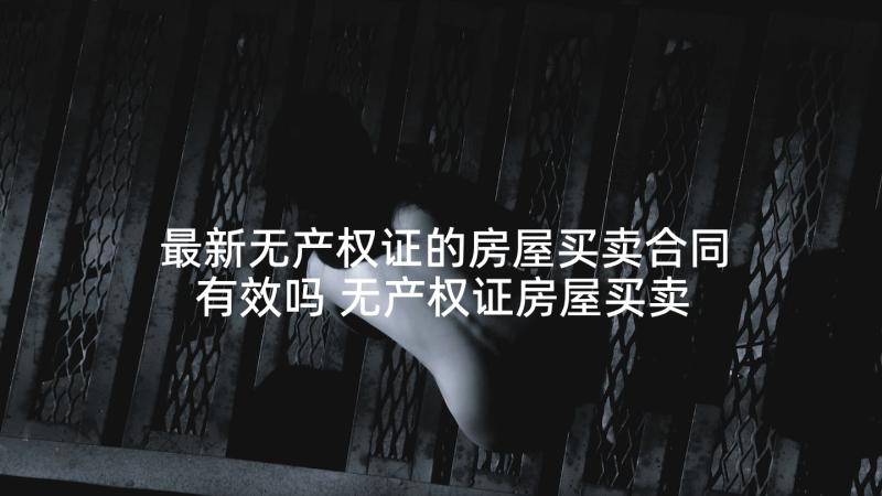 最新无产权证的房屋买卖合同有效吗 无产权证房屋买卖合同(模板5篇)