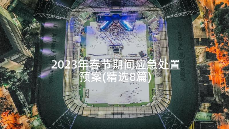 2023年春节期间应急处置预案(精选8篇)