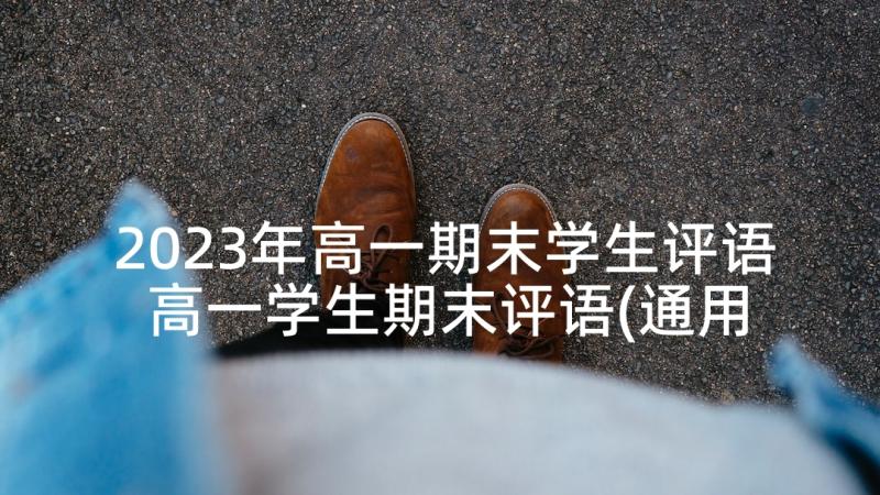 2023年高一期末学生评语 高一学生期末评语(通用8篇)