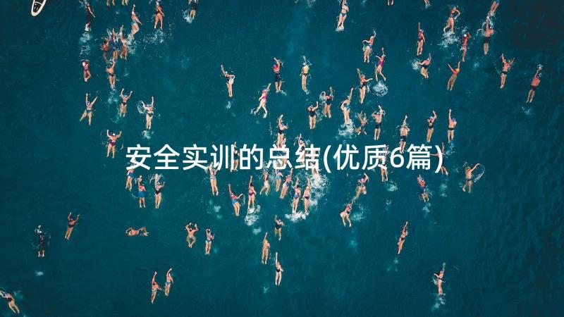 安全实训的总结(优质6篇)