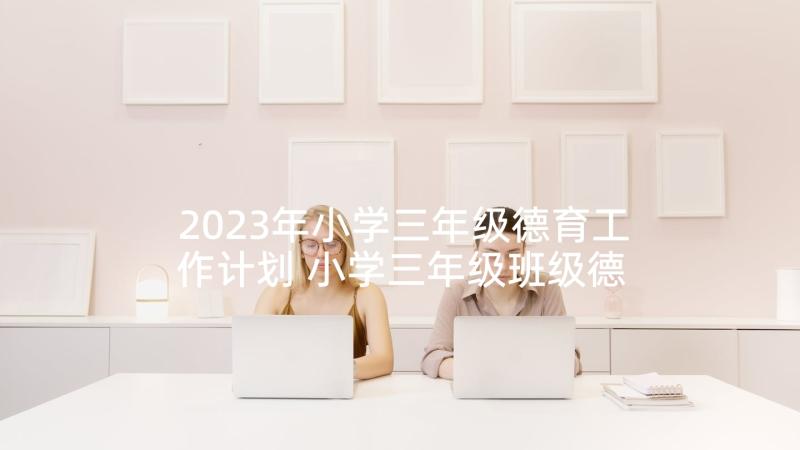 2023年小学三年级德育工作计划 小学三年级班级德育工作计划(优秀5篇)