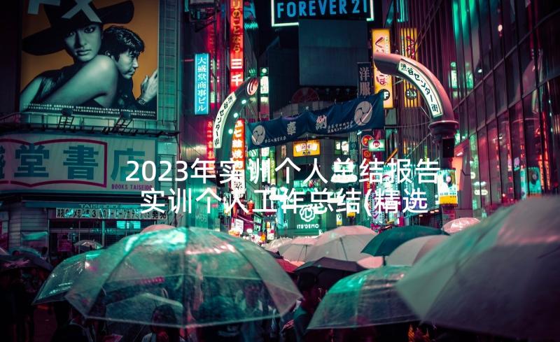 2023年实训个人总结报告 实训个人工作总结(精选5篇)