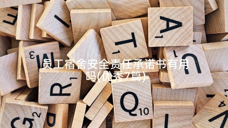 员工宿舍安全责任承诺书有用吗(优秀7篇)