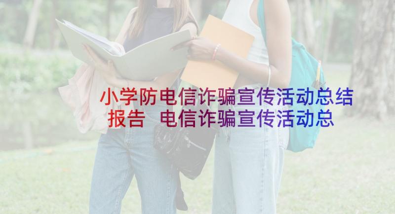 小学防电信诈骗宣传活动总结报告 电信诈骗宣传活动总结(大全5篇)