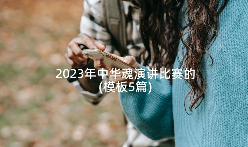 2023年中华魂演讲比赛的(模板5篇)