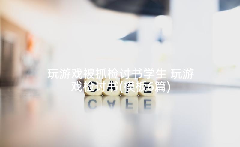 玩游戏被抓检讨书学生 玩游戏检讨书(模板6篇)