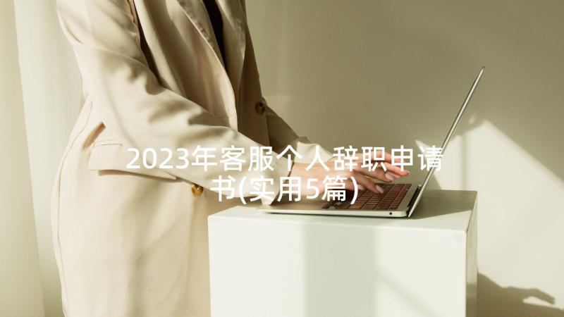 2023年客服个人辞职申请书(实用5篇)