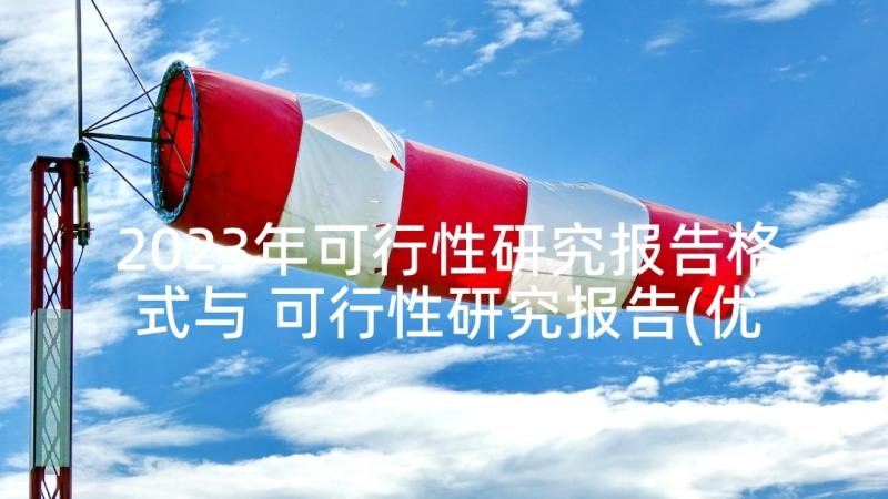 2023年可行性研究报告格式与 可行性研究报告(优质6篇)