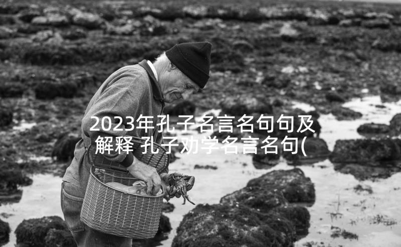 2023年孔子名言名句句及解释 孔子劝学名言名句(优秀6篇)