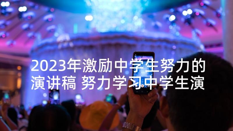 2023年激励中学生努力的演讲稿 努力学习中学生演讲稿(模板5篇)