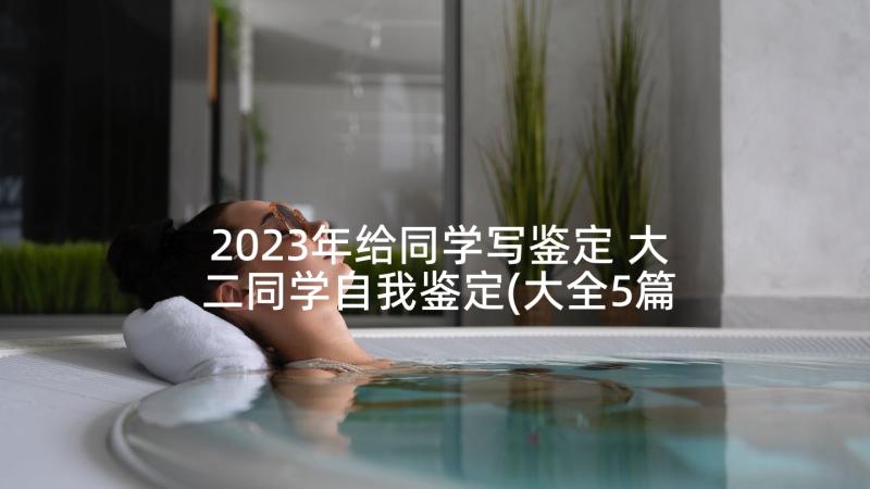 2023年给同学写鉴定 大二同学自我鉴定(大全5篇)