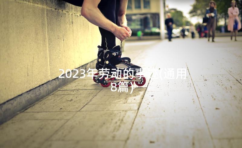 2023年劳动的事迹(通用8篇)