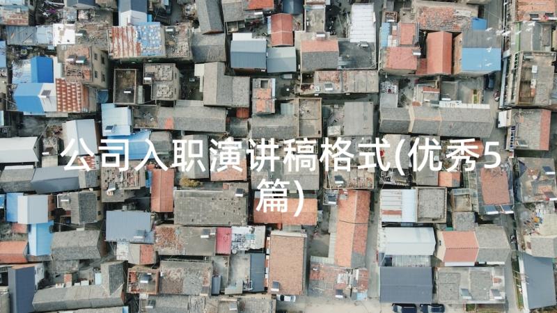 公司入职演讲稿格式(优秀5篇)