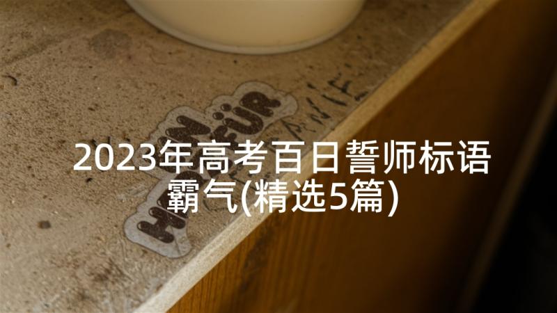 2023年高考百日誓师标语霸气(精选5篇)