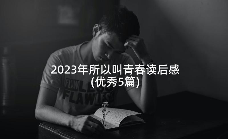 2023年所以叫青春读后感(优秀5篇)