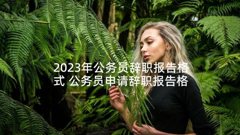 2023年公务员辞职报告格式 公务员申请辞职报告格式(优秀5篇)