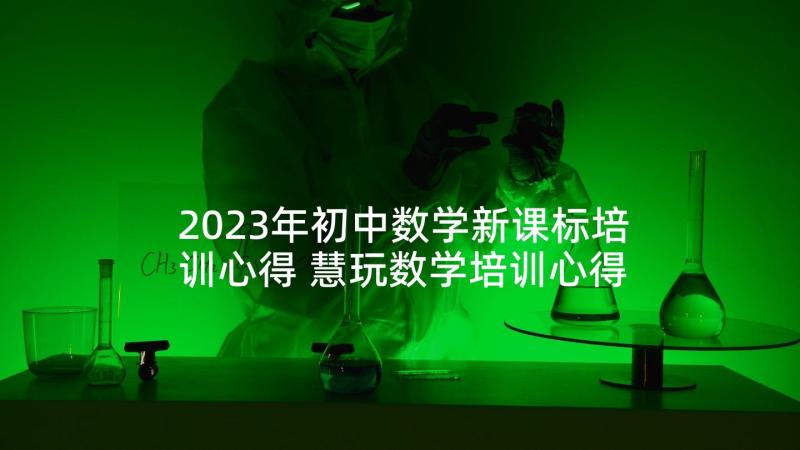 2023年初中数学新课标培训心得 慧玩数学培训心得体会总结(大全8篇)