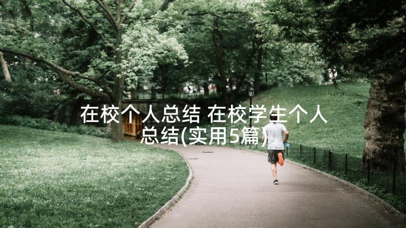 在校个人总结 在校学生个人总结(实用5篇)