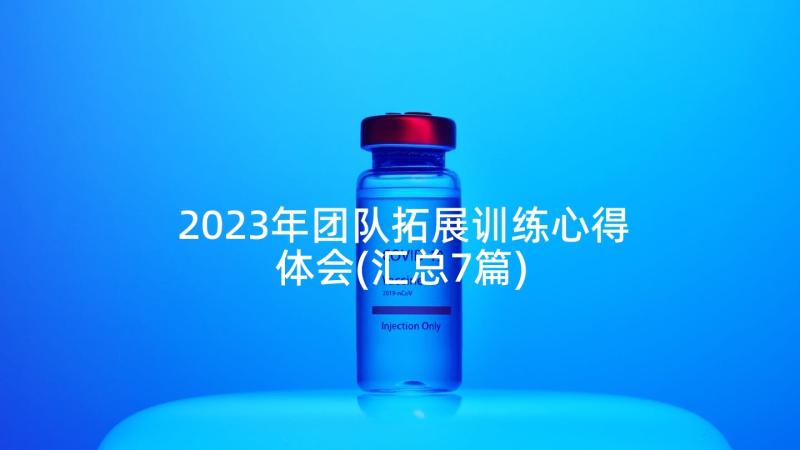 2023年团队拓展训练心得体会(汇总7篇)