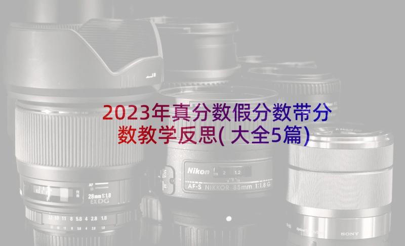 2023年真分数假分数带分数教学反思(大全5篇)