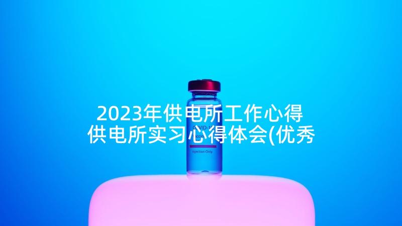 2023年供电所工作心得 供电所实习心得体会(优秀10篇)