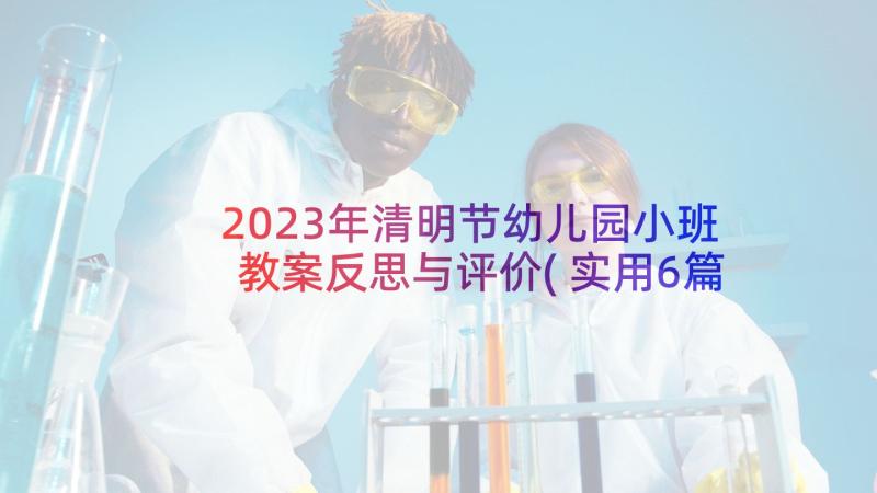 2023年清明节幼儿园小班教案反思与评价(实用6篇)