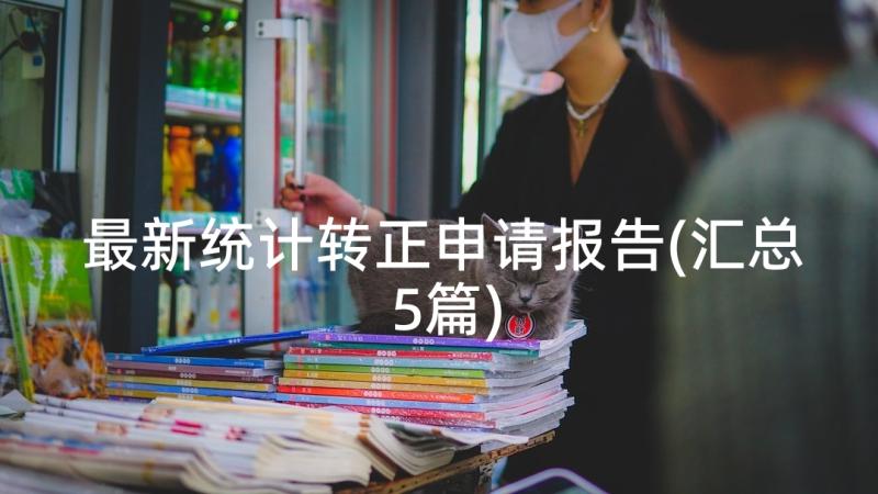 最新统计转正申请报告(汇总5篇)