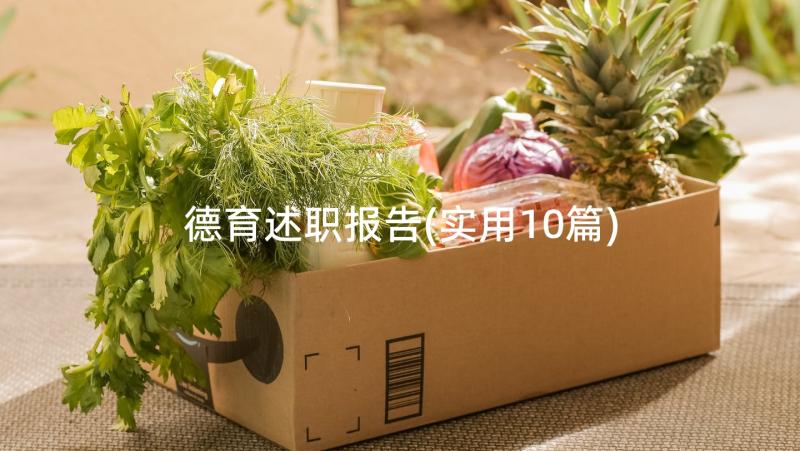 德育述职报告(实用10篇)