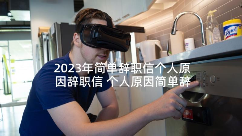 2023年简单辞职信个人原因辞职信 个人原因简单辞职信(优质6篇)