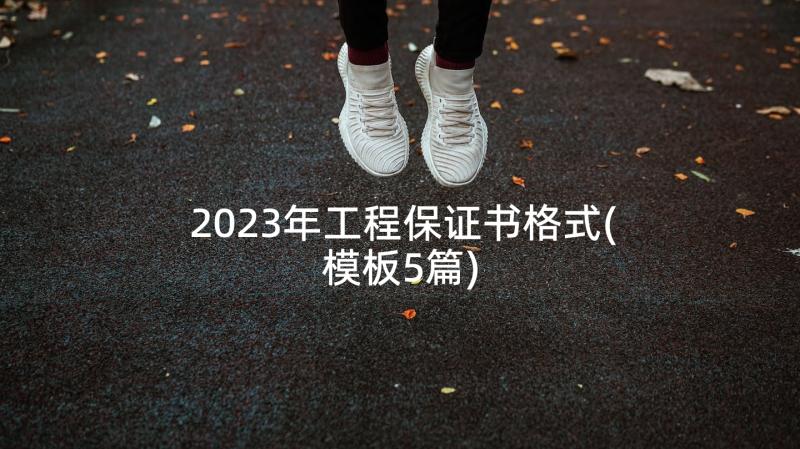 2023年工程保证书格式(模板5篇)