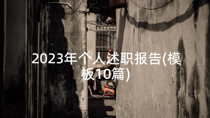 2023年个人述职报告(模板10篇)