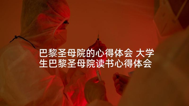 巴黎圣母院的心得体会 大学生巴黎圣母院读书心得体会(实用5篇)