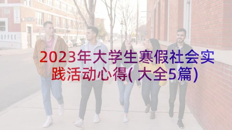2023年大学生寒假社会实践活动心得(大全5篇)