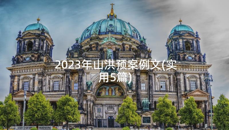 2023年山洪预案例文(实用5篇)