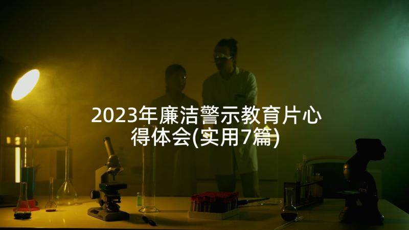 2023年廉洁警示教育片心得体会(实用7篇)