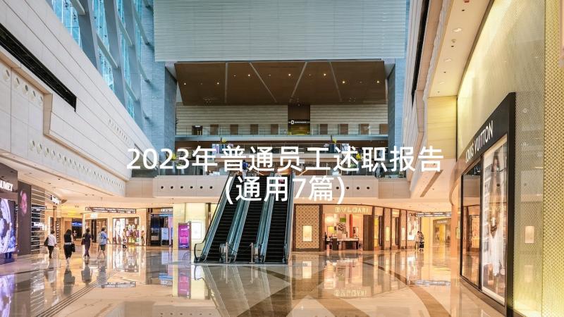 2023年普通员工述职报告(通用7篇)