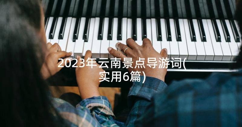 2023年云南景点导游词(实用6篇)