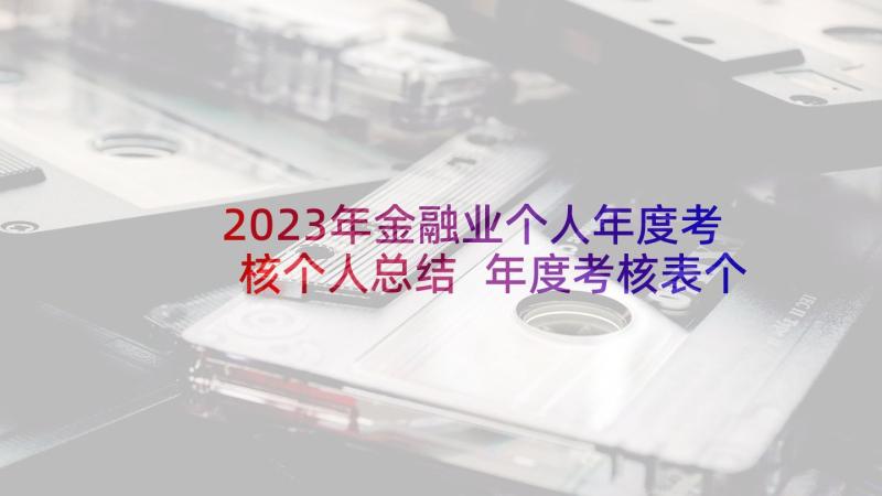 2023年金融业个人年度考核个人总结 年度考核表个人工作总结(优质9篇)