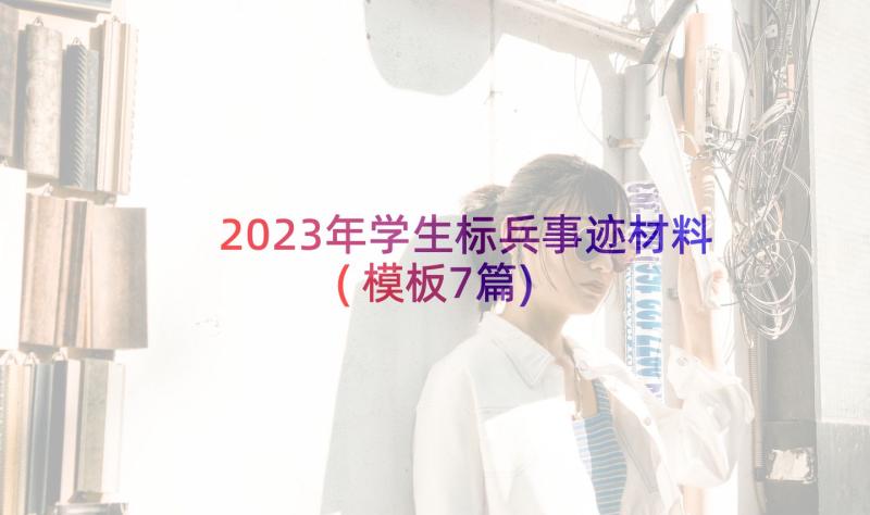 2023年学生标兵事迹材料(模板7篇)