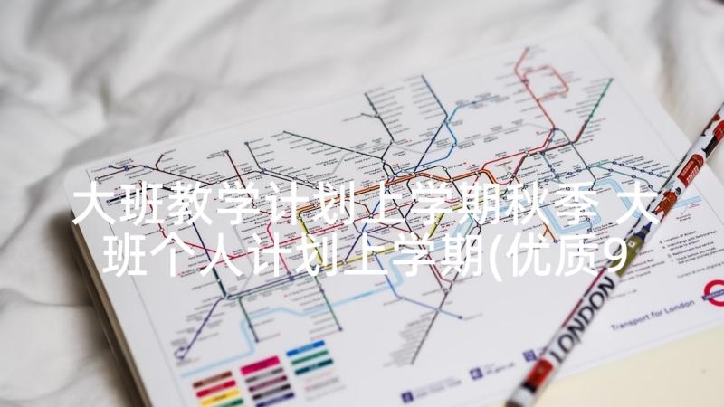 大班教学计划上学期秋季 大班个人计划上学期(优质9篇)