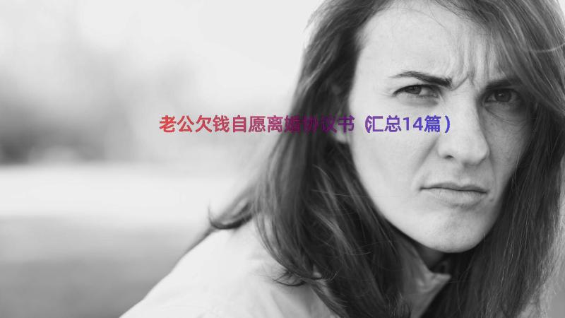 老公欠钱自愿离婚协议书（汇总14篇）