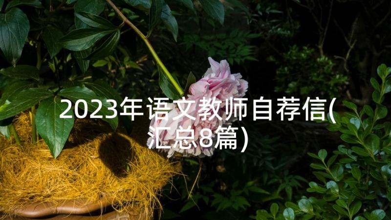 2023年语文教师自荐信(汇总8篇)